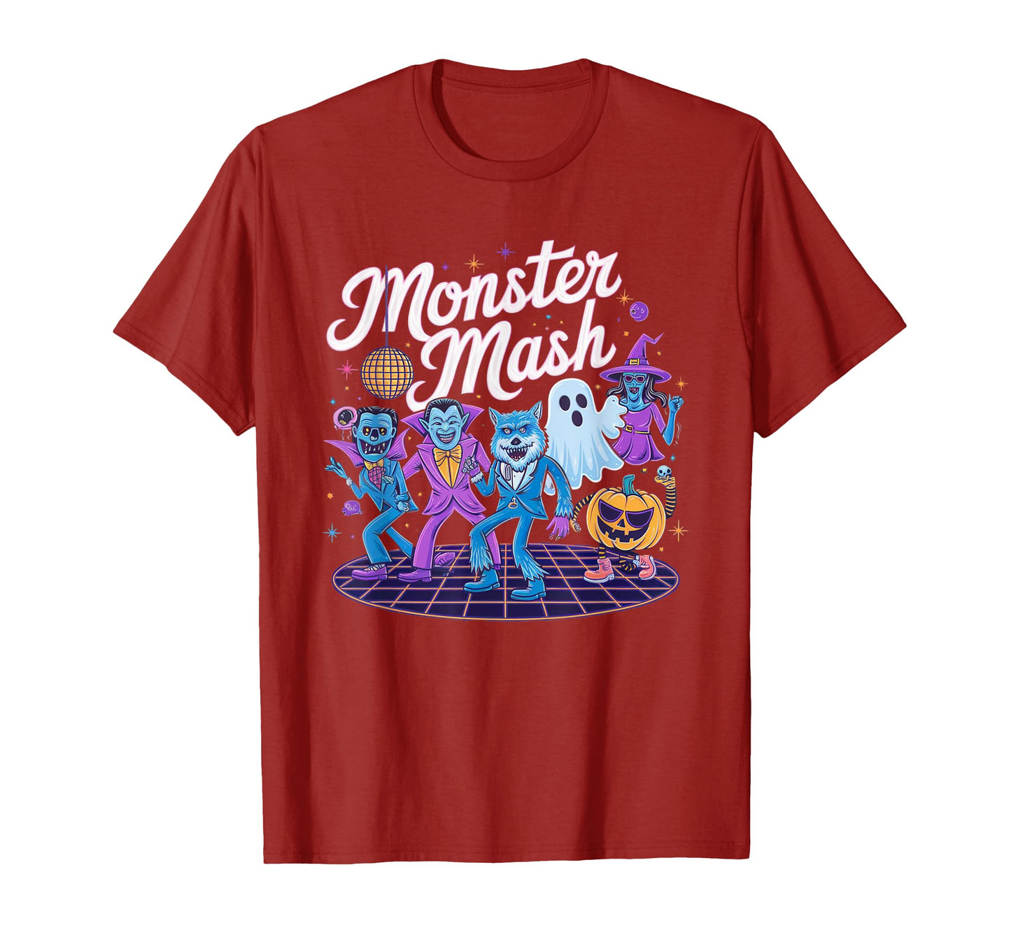 Vintage Monster Mash Ghost Scary Funny Halloween Candy T-Shirt