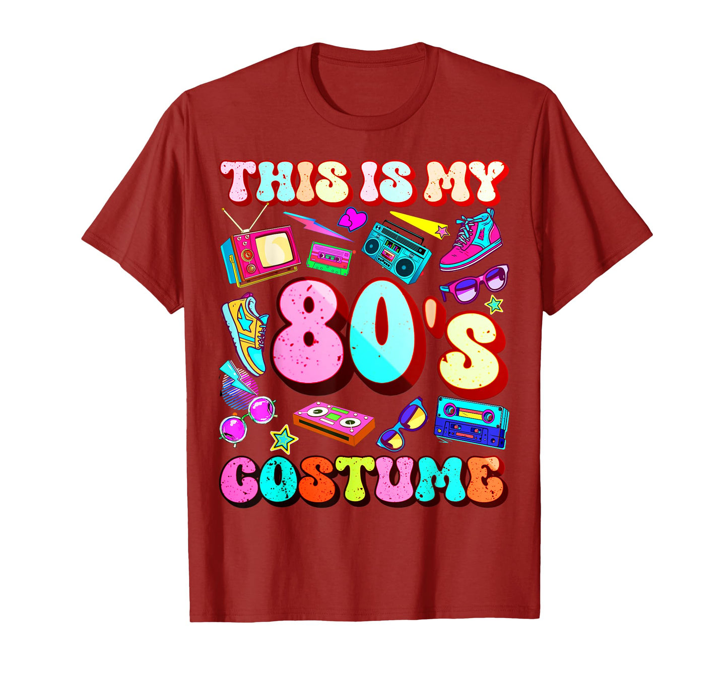 This is my 80's Costume Outfit Gifts Eighties 1980s Party T-Shirt