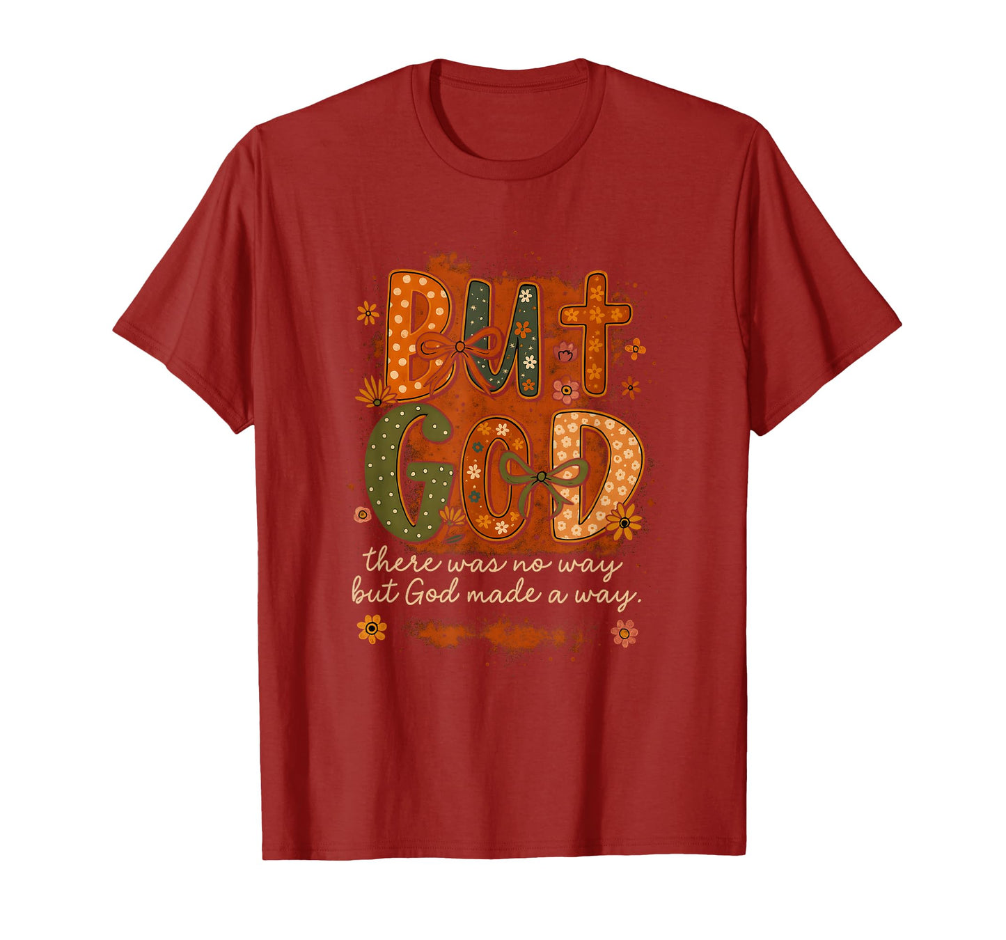 But God Made a Way Vintage Christian Faith Quote T-Shirt