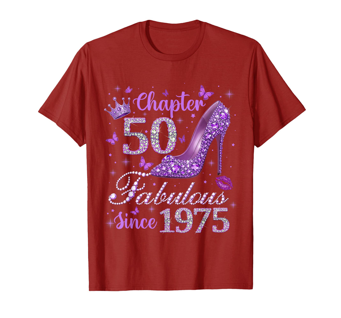 Chapter 50 Fabulous Since 1975 Funny 50th Birthday Women T-Shirt