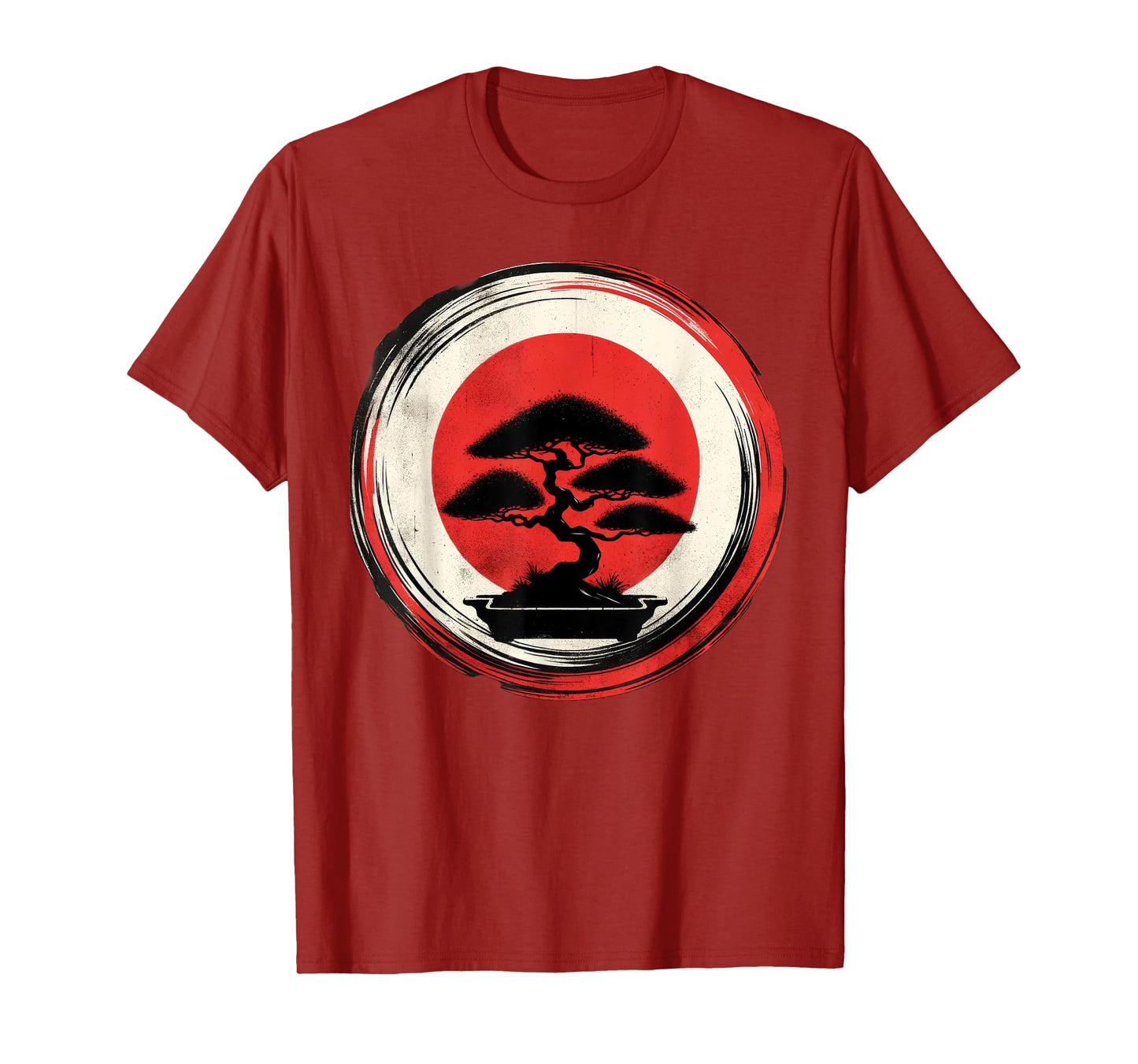 Japanese Bonsai Tree Zen Enso Circle T-Shirt