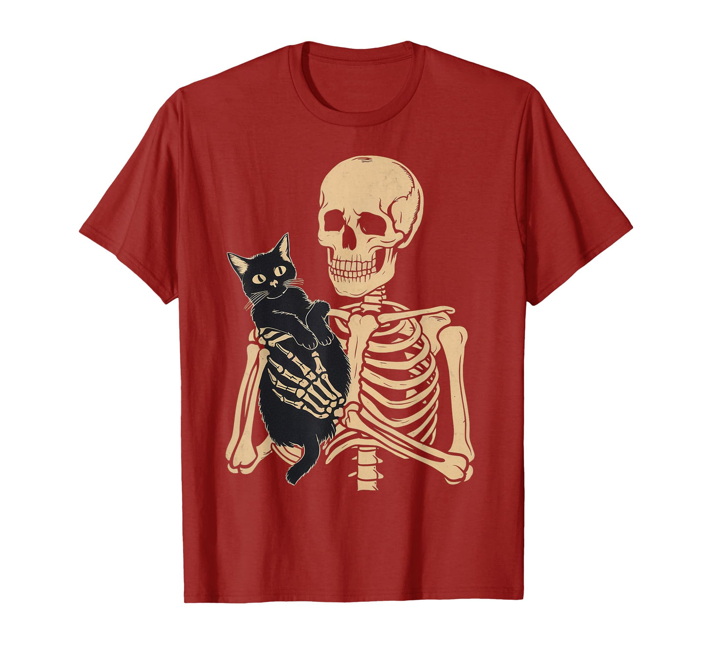 Black Cat Apparel Halloween Graphic Tees Unisex-Adults Cat Mom Cat Dad T-Shirt Black Small