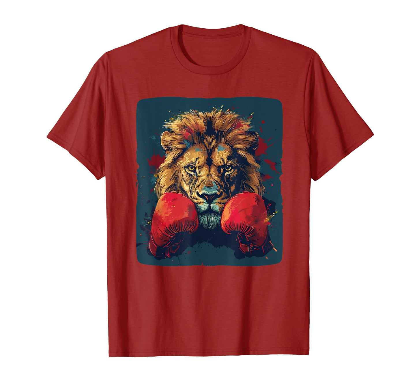 Cool lion with boxing gloves costume T-Shirt
