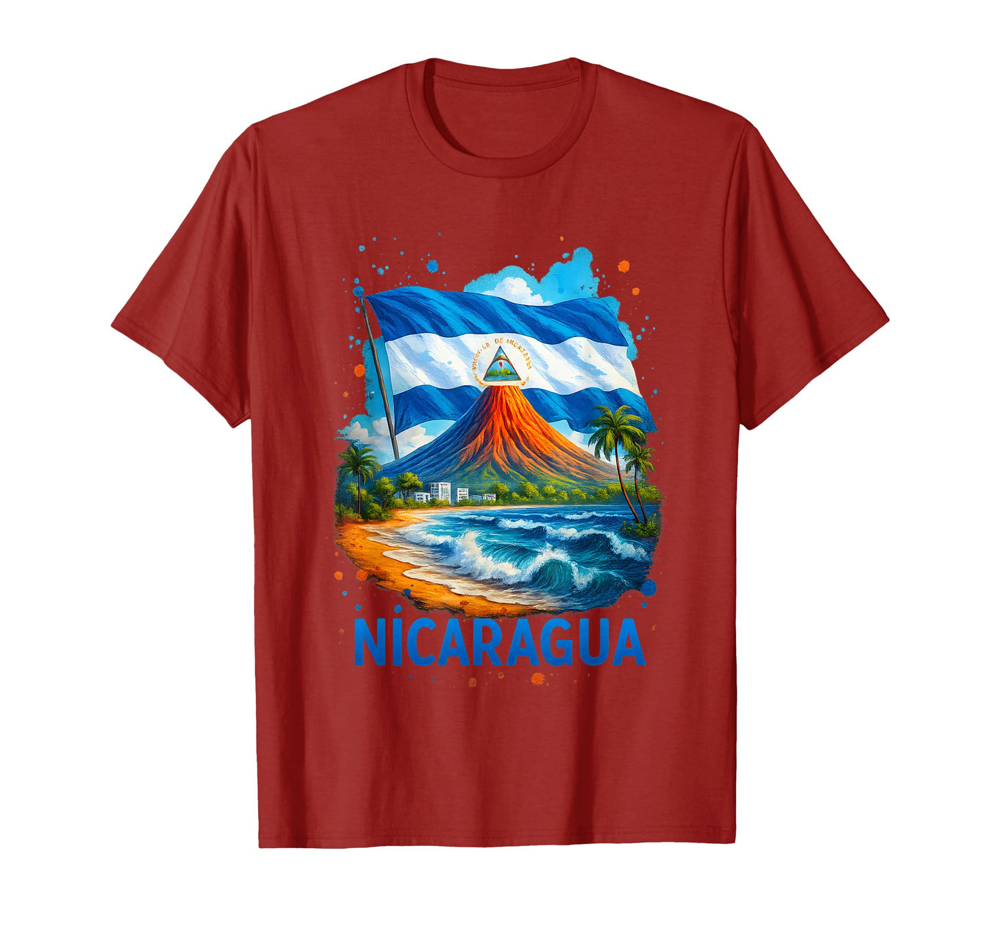 Nicaragua Flag Hispanic Heritage Month Nicaraguan Men Women T-Shirt