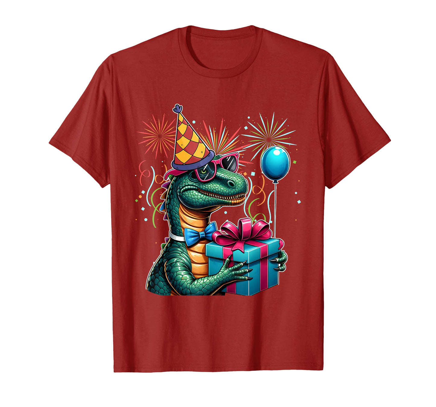 Adult Dinosaur Birthday T Rex Party For Kids Adult Birthday T-Shirt