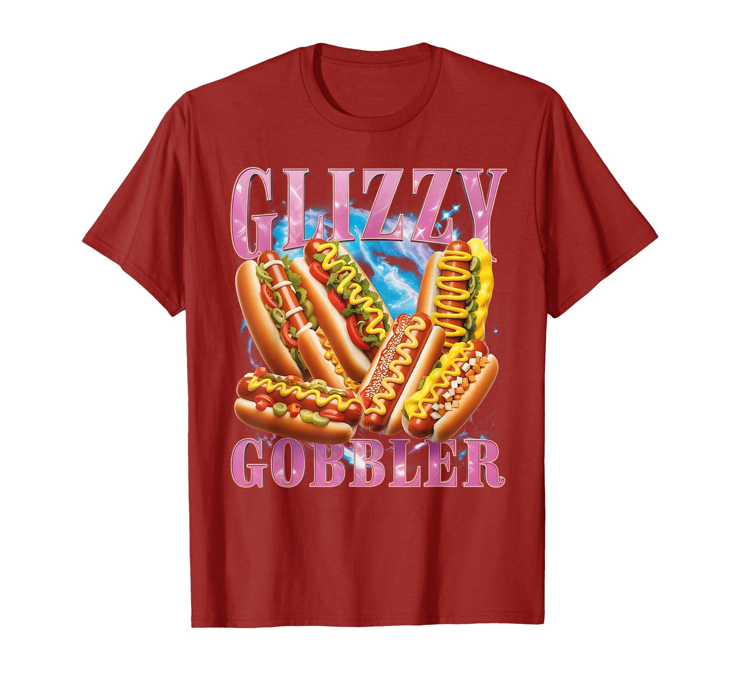Funny Glizzy Gobbler Meme Hilarious Hot Dog Glizzy Lovers Men Women T-Shirt