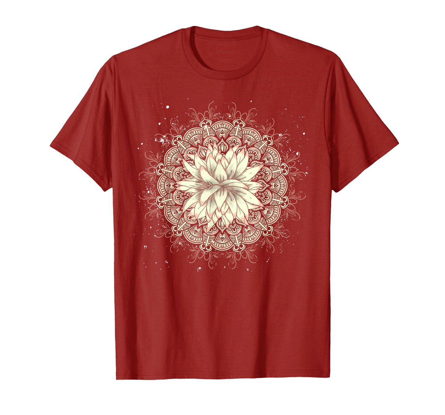 Buddhist Flower Blossom Prana Art Spiritual Lotus Mandala T-Shirt