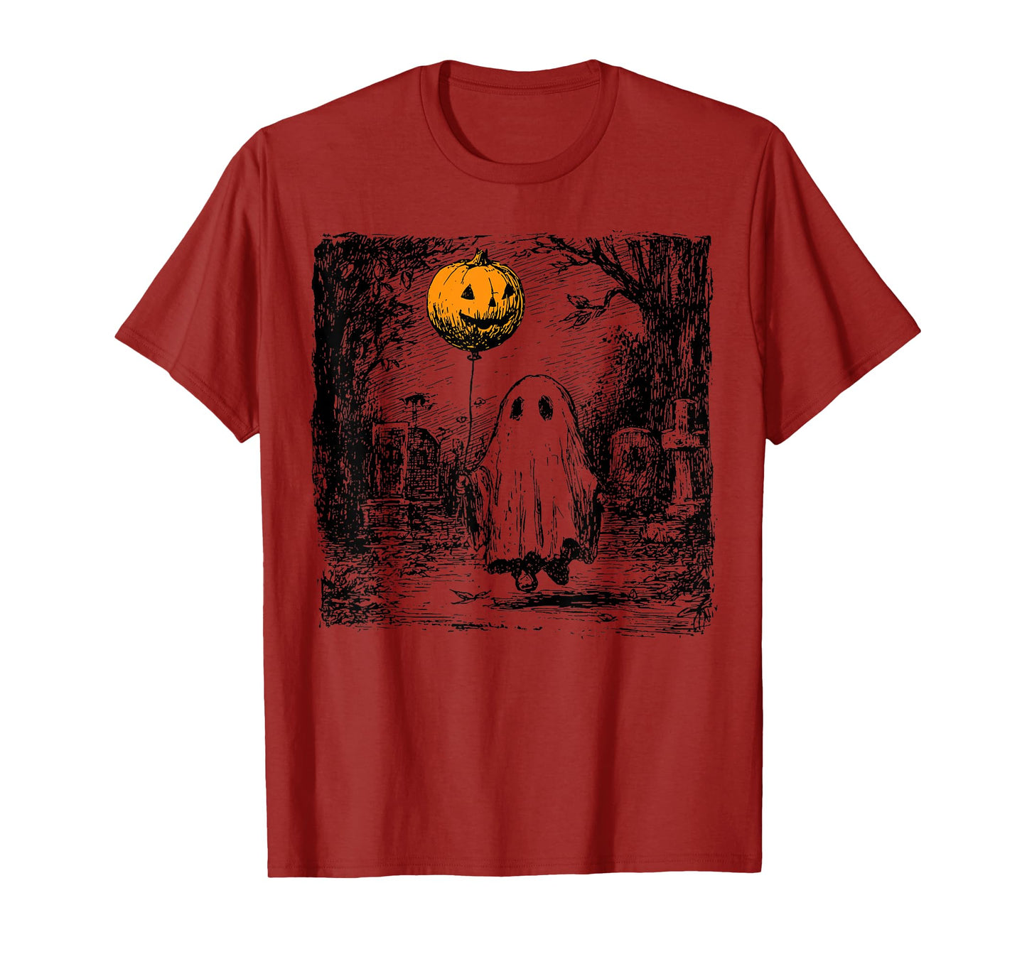 Horror Ghost Halloween Spooky Season Pumpkin Spice Men Women T-Shirt