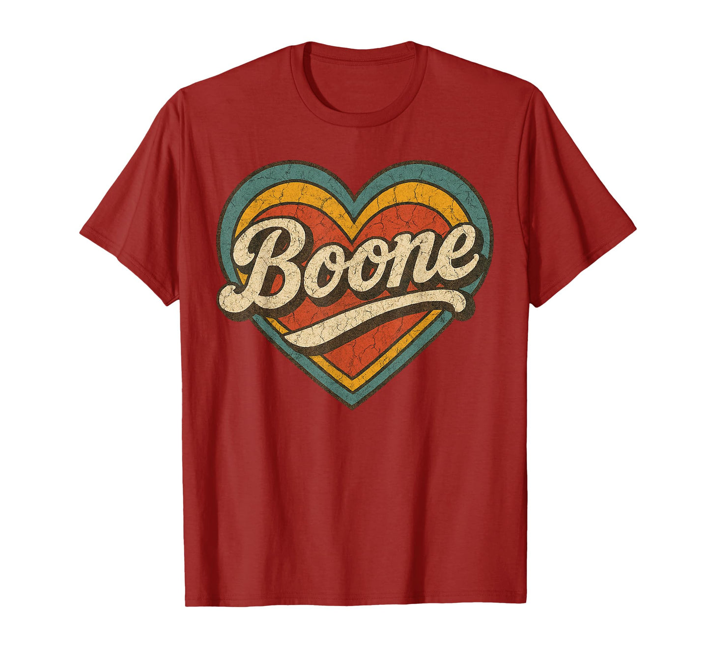Boone Heart Men Women Kid Vintage T-Shirt