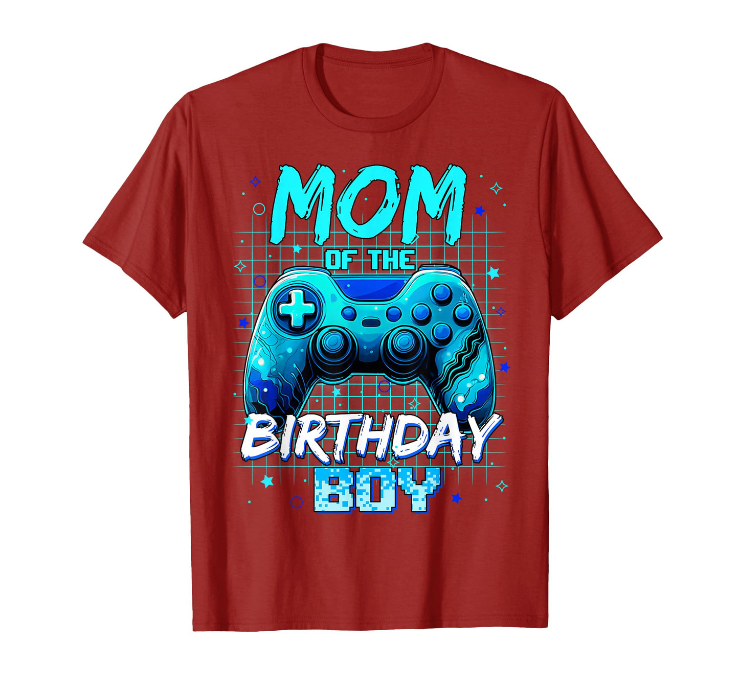 Mom of The Birthday Boy Video Game Family Matching Party T-Shirt