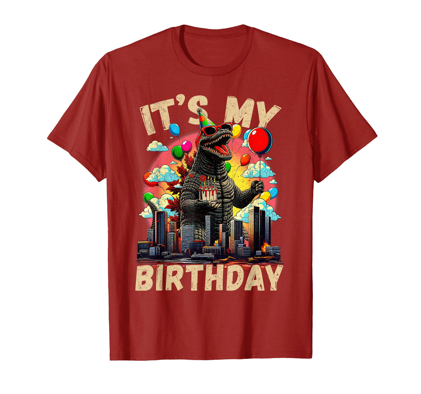 Kaiju Birthday Party Japan Monster Bday Dinosuar Decorations T-Shirt