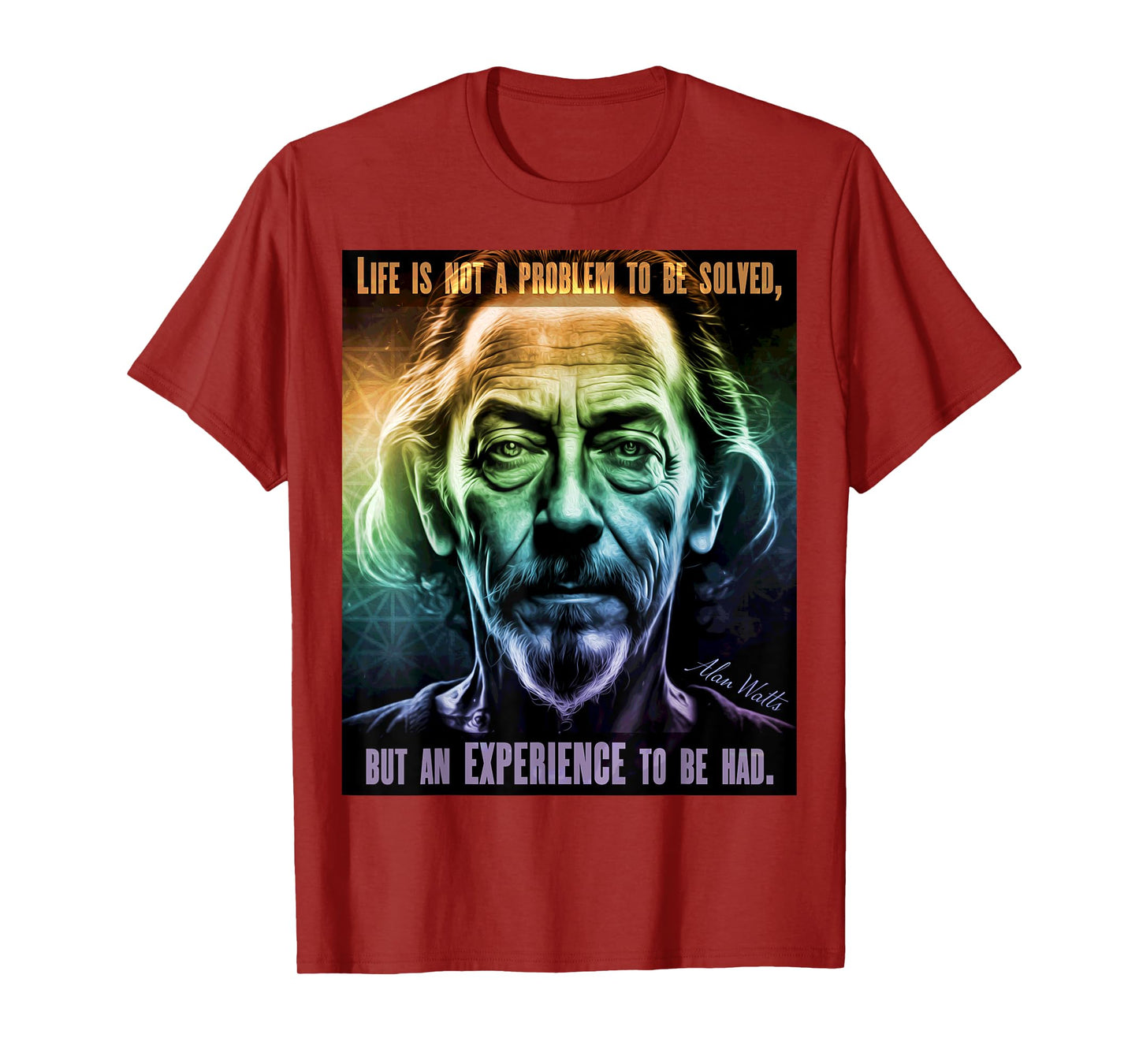 Alan Watts Quote Life Is Not A Problem To be Solved Saying T-Shirt