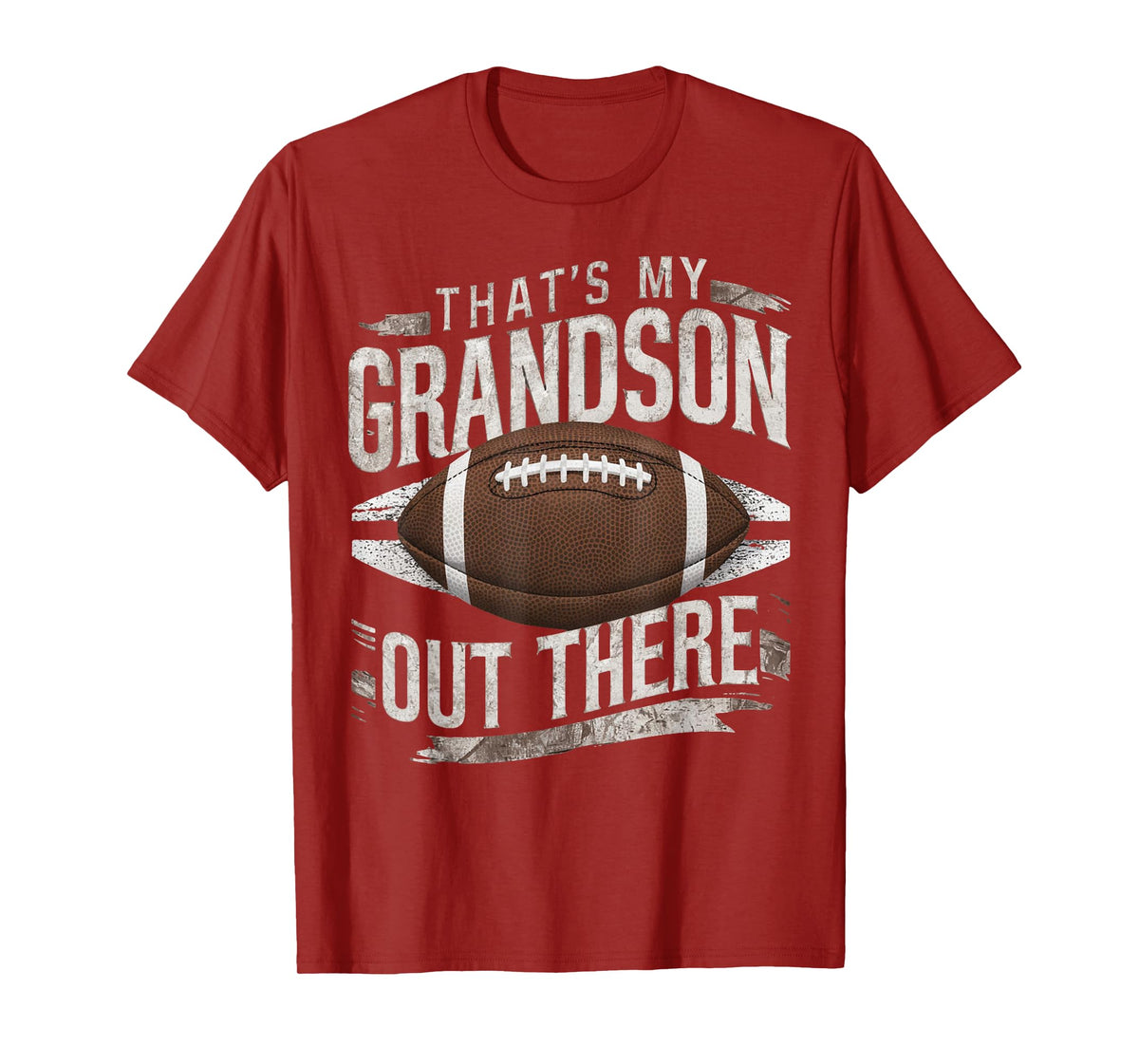 That's My Grandson Out There Funny Football Grandma Grandpa T-Shirt