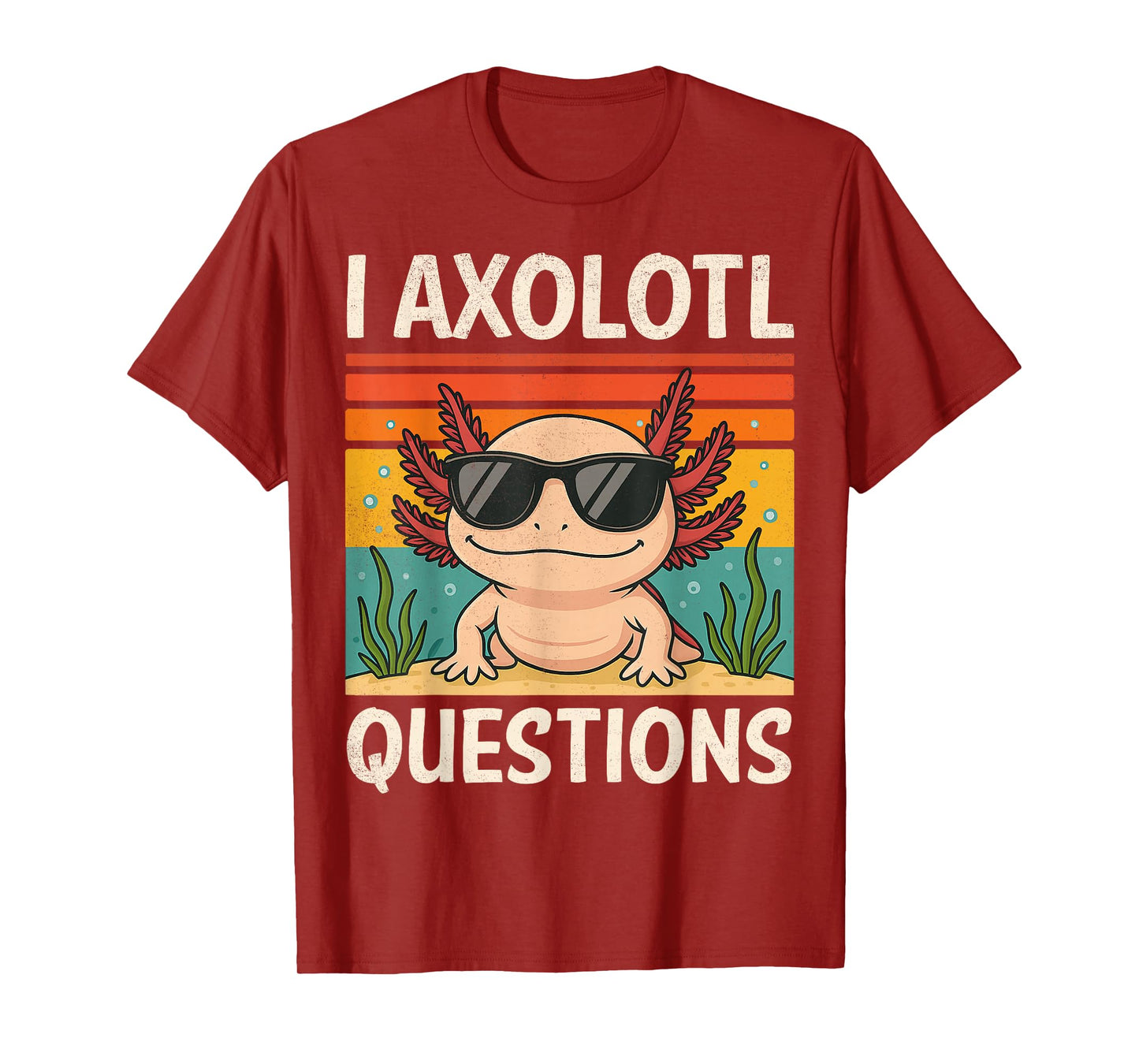 I Axolotl Questions Shirt Adults Youth Kids Retro Vintage T-Shirt