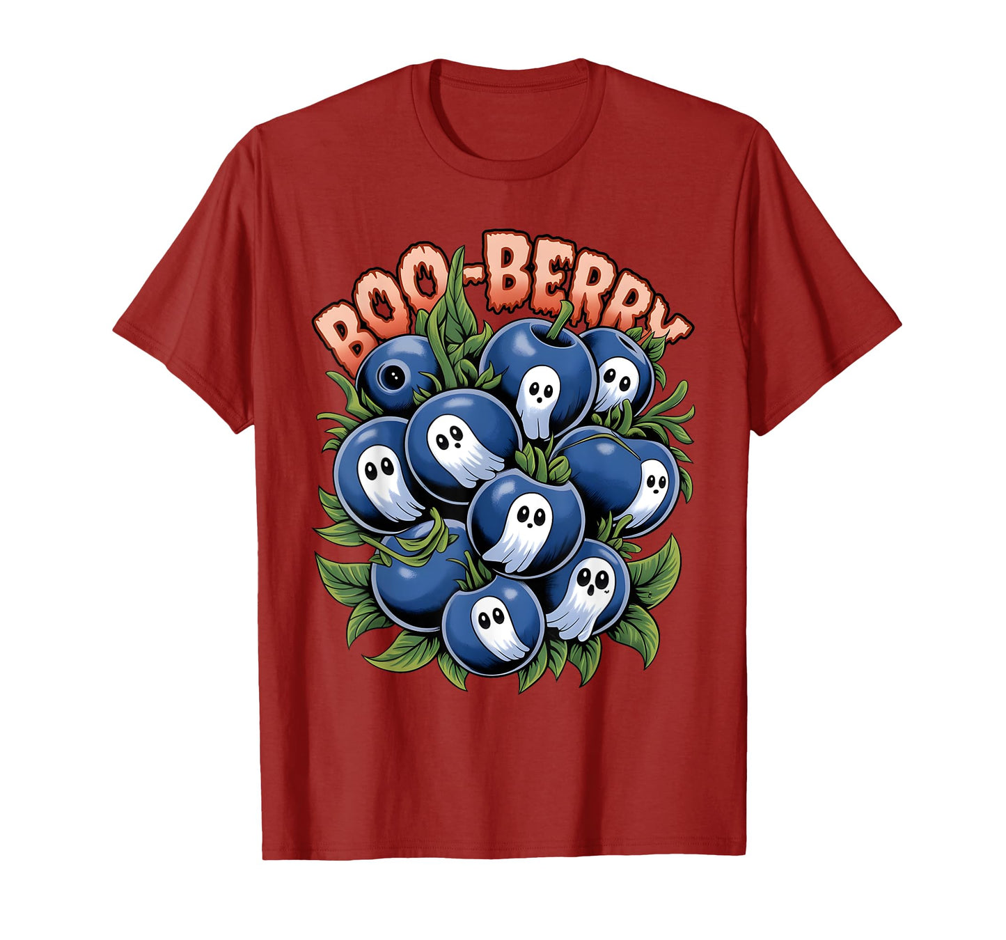 Boo Berry Blueberry Halloween Funny Ghost Costume Boys Girls T-Shirt
