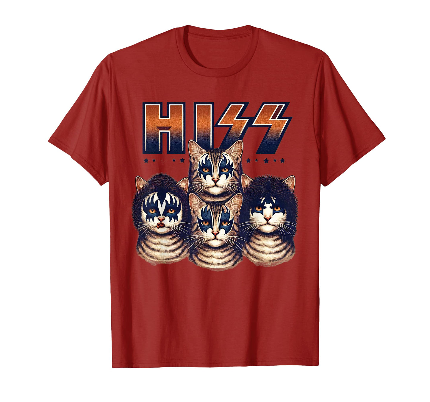 Hiss Cats Rock Kittens Rocking For Cat Lover Cat Mom Cat Dad T-Shirt
