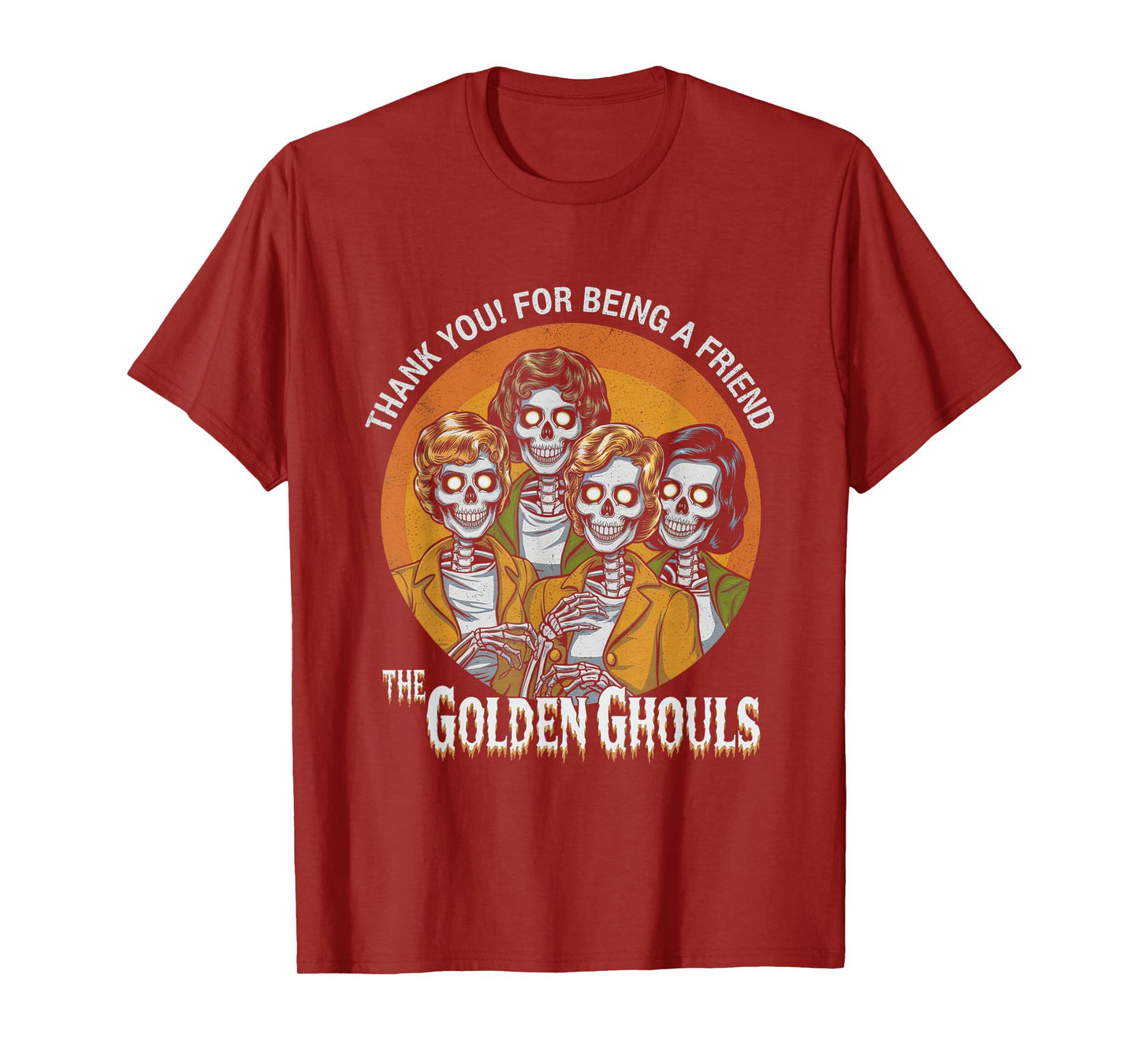 Vintage The Golden Ghouls Halloween For Men Women Halloween T-Shirt