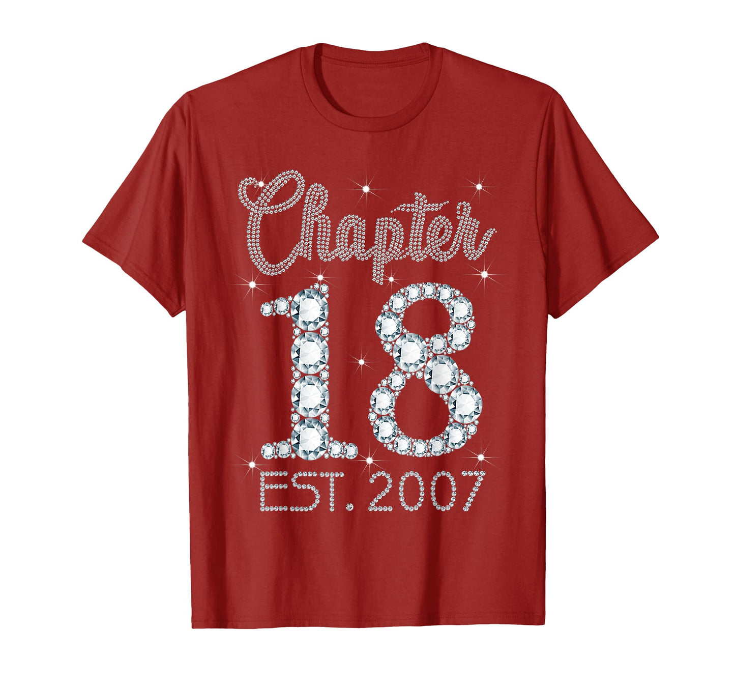 Chapter 18 EST 2007 Happy 18th Birthday Gift For Girls T-Shirt
