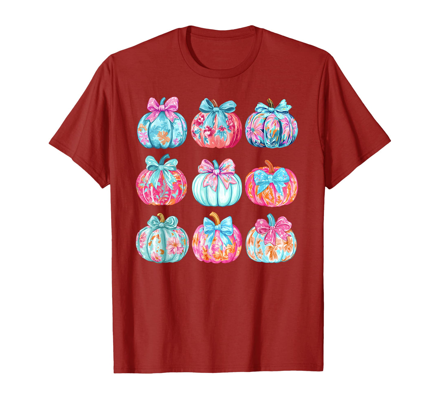 Pumpkin Coquette Bow Fall Vibes T-Shirt