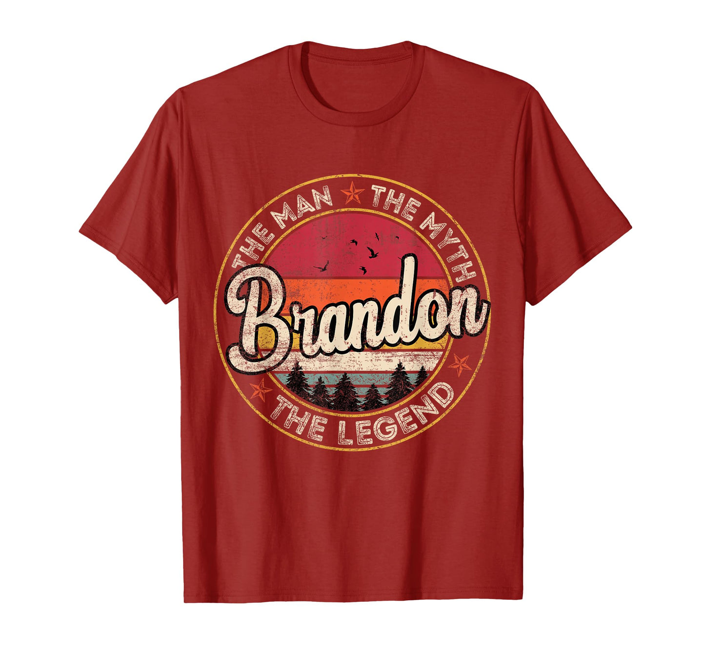 Brandon The Man The Myth The Legend Personalized Name T-Shirt