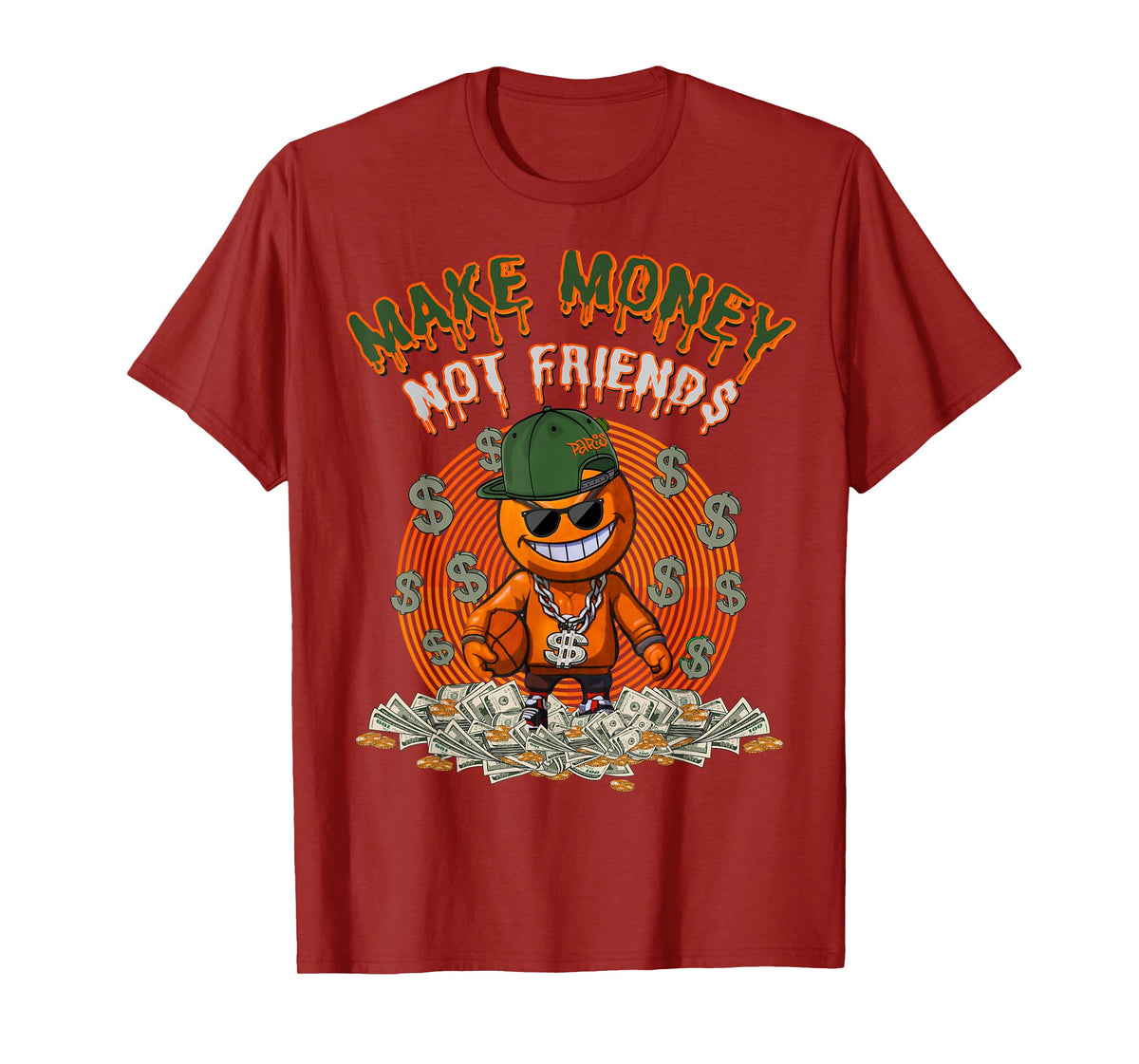 Olive Army Solar Orange | Orange Olive Sneaker Matching T-Shirt