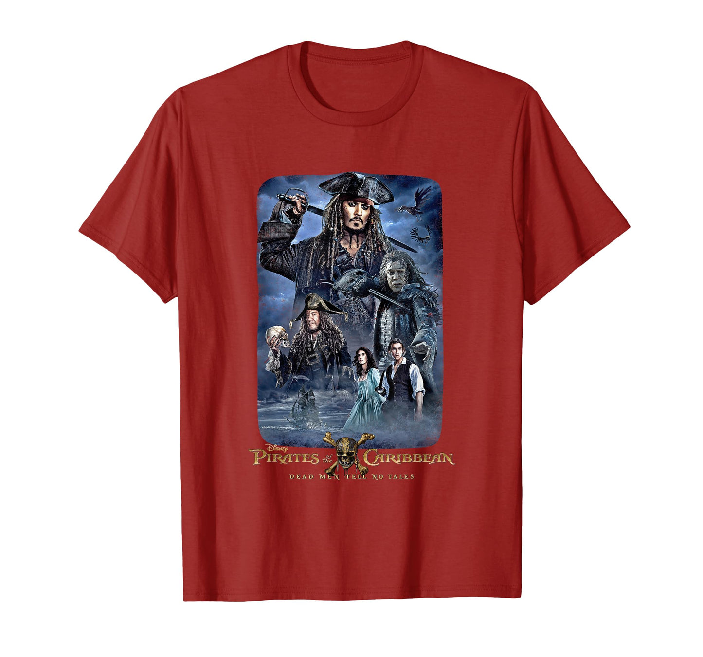 Disney Pirates of the Caribbean Tell No Tales Poster T-Shirt