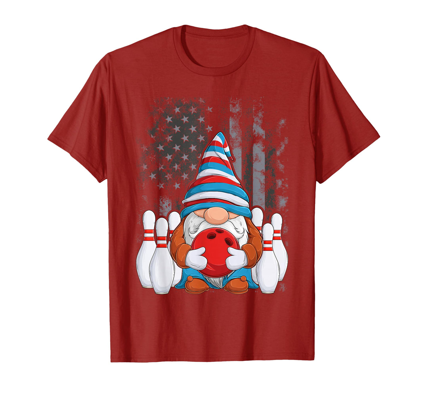 Bowling Gnome Bowling Gnomes Funny Gnome Bowling T-Shirt