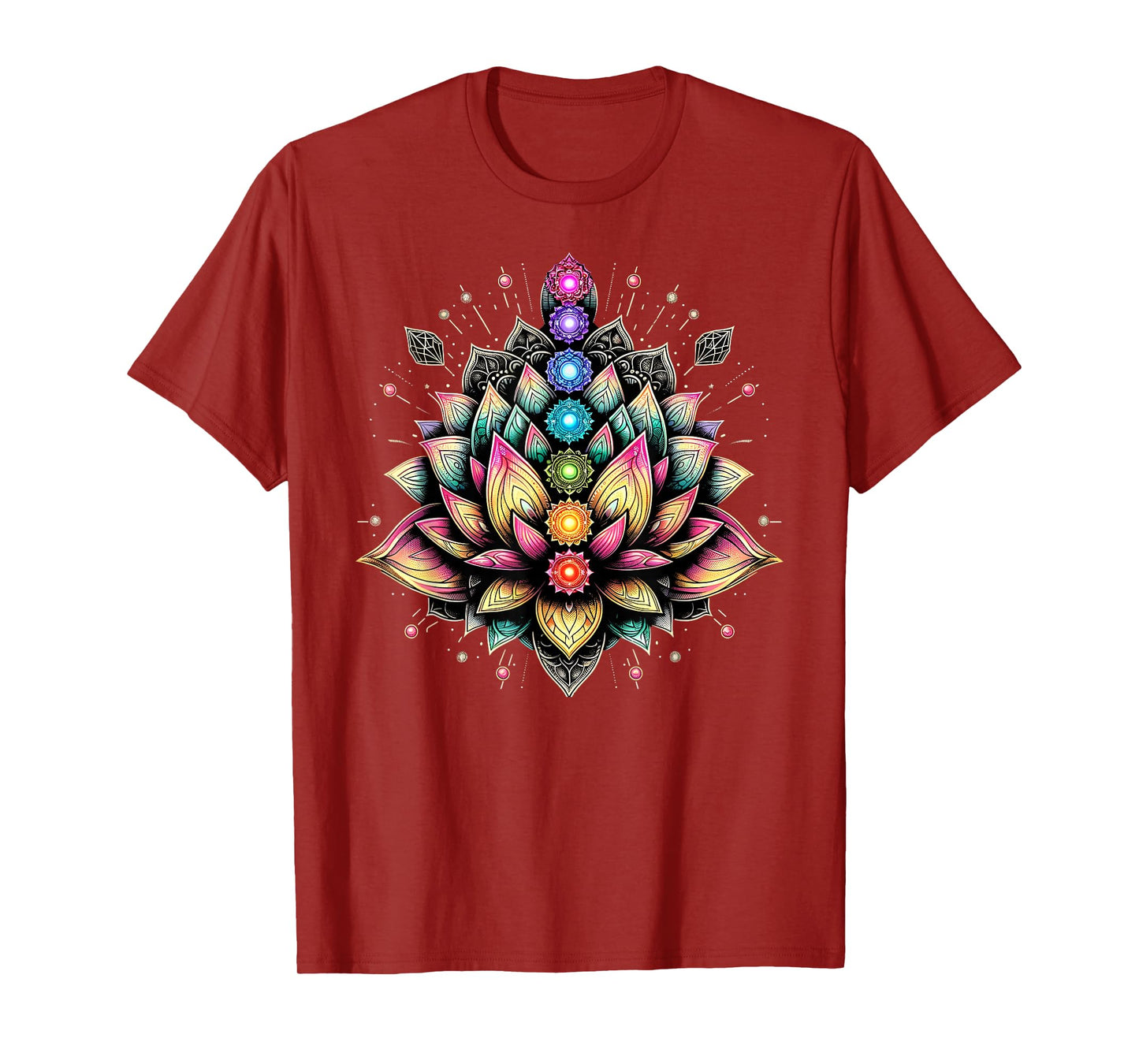 Chakra Lotus Flower Spiritual Yoga Lover T-Shirt