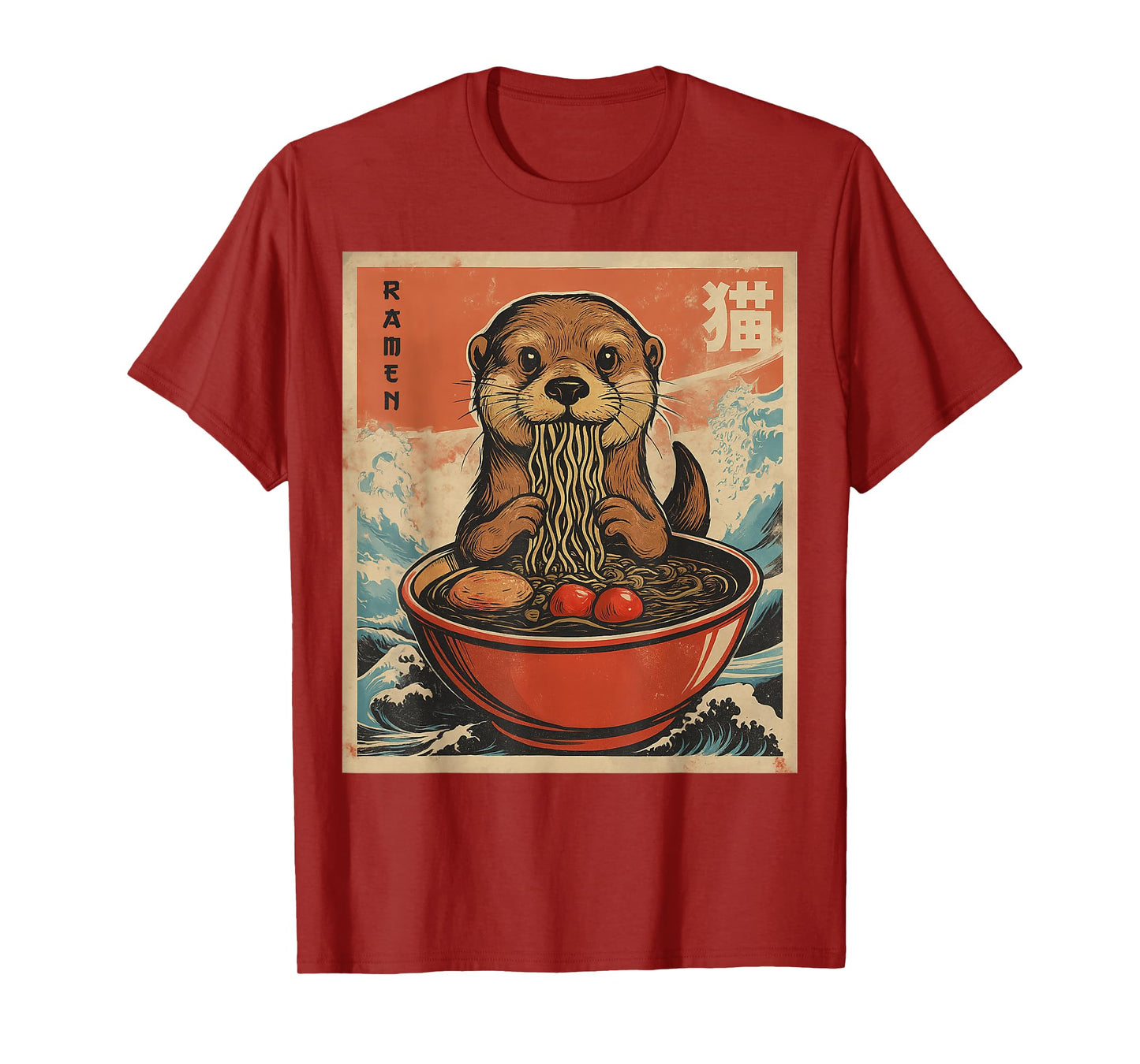 Anime Otter Ramen Japanese Funny Kawaii Gift Men Women Kids T-Shirt