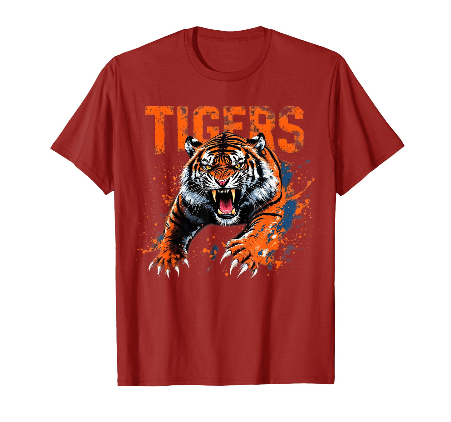 Retro Tigers Name Distressed Classic Gift For Men Women Kids T-Shirt