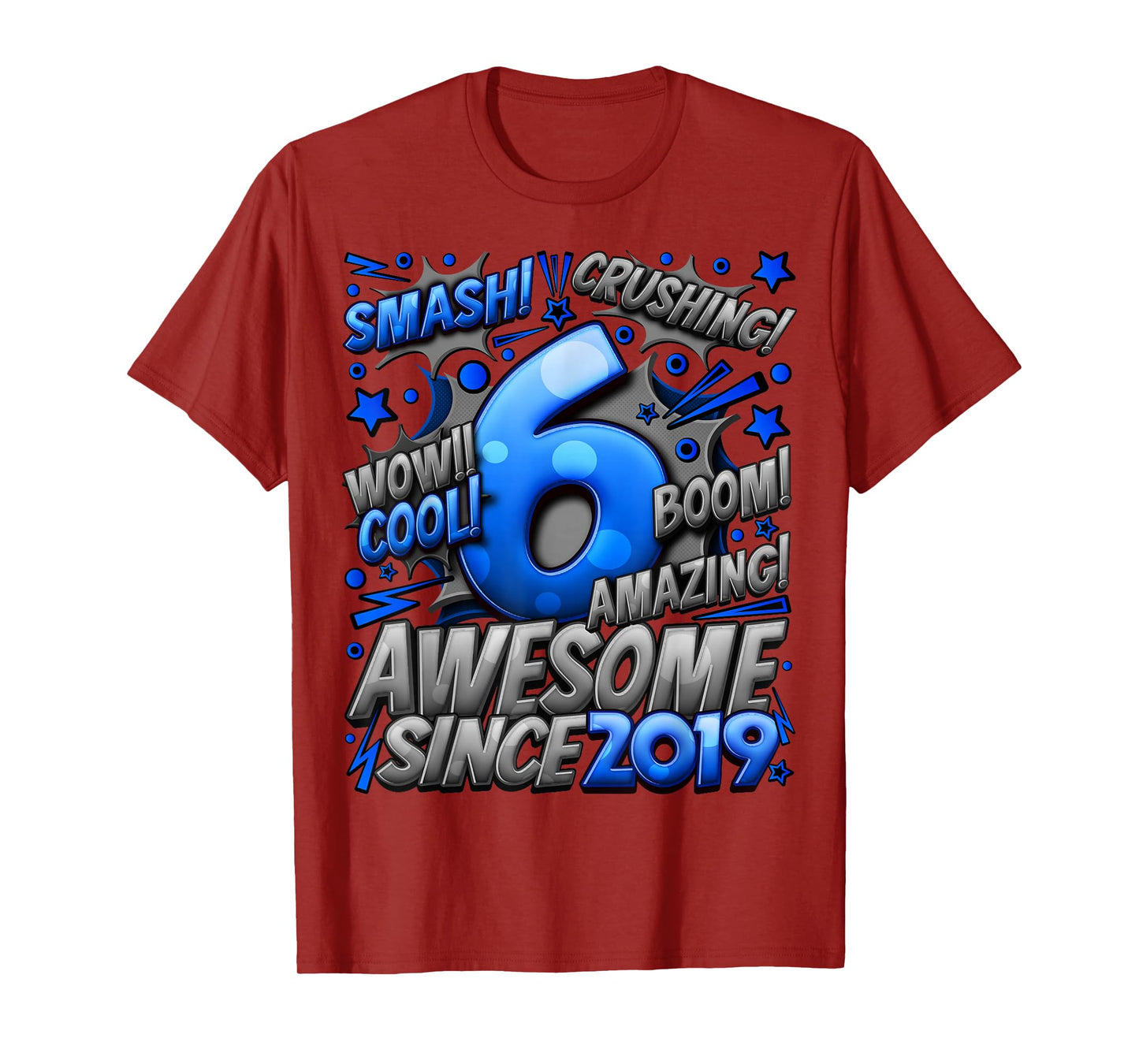 6 Year Old Gifts For Boys 6th Birthday Boy 6 Year Old Boy T-Shirt