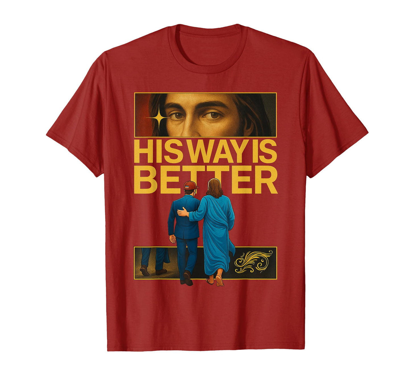 His Way is Better Christian Jesus Minimalist Faith Religious T-Shirt