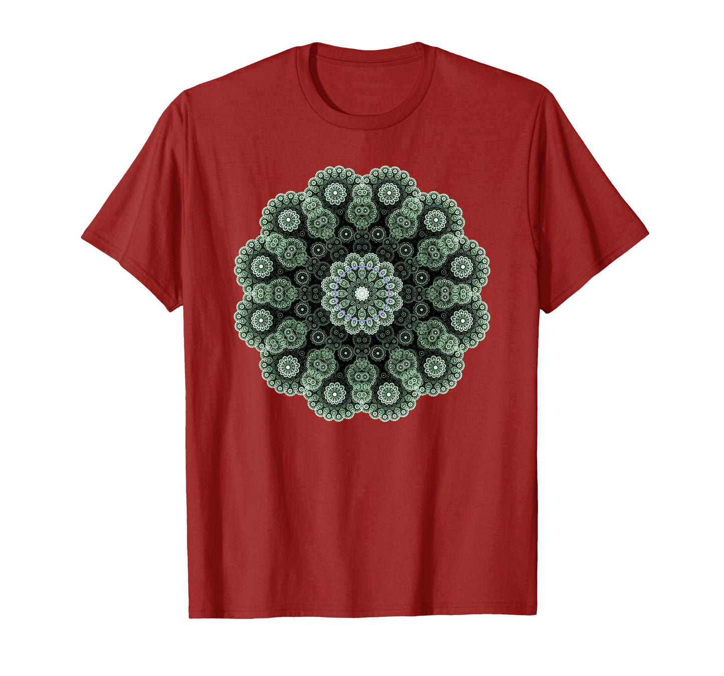 Mandala Sacred Geometry Prana Art Yoga Mantra Om Good Vibe T-Shirt