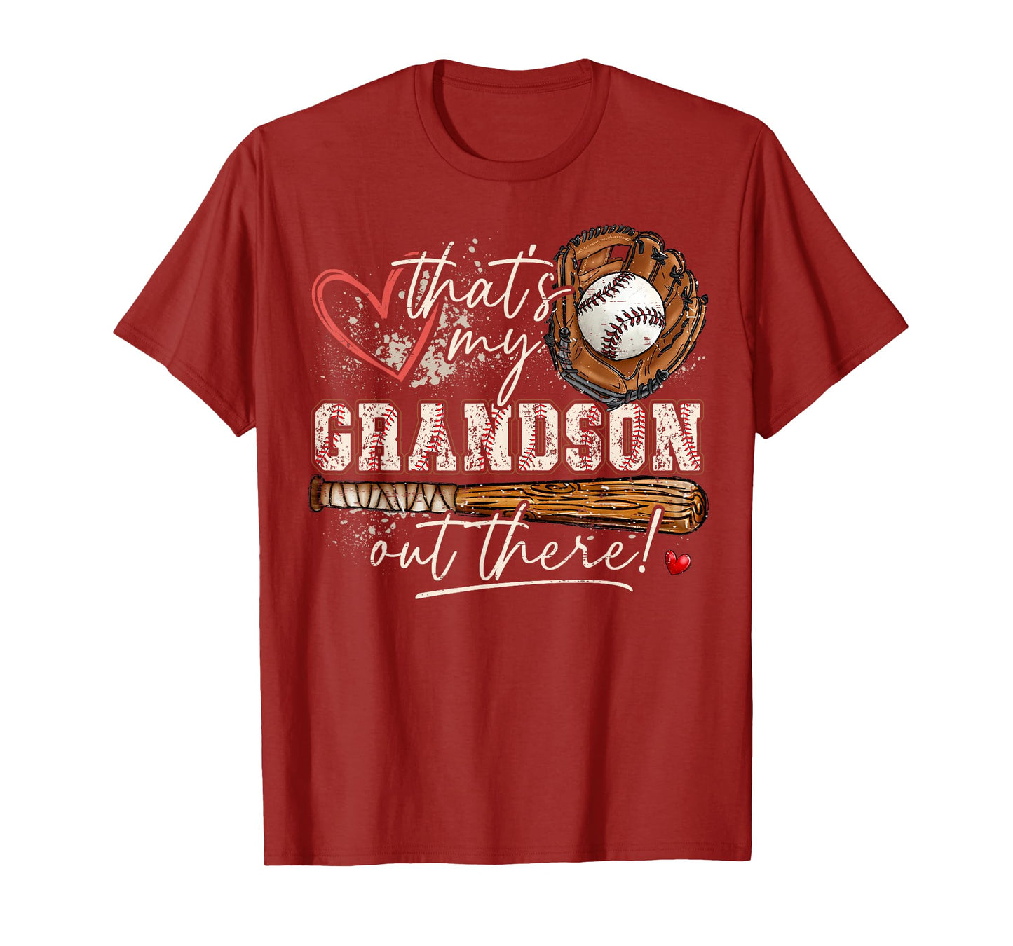 That's My Grandson Out There Baseball Grandma Mothers Day T-Shirt