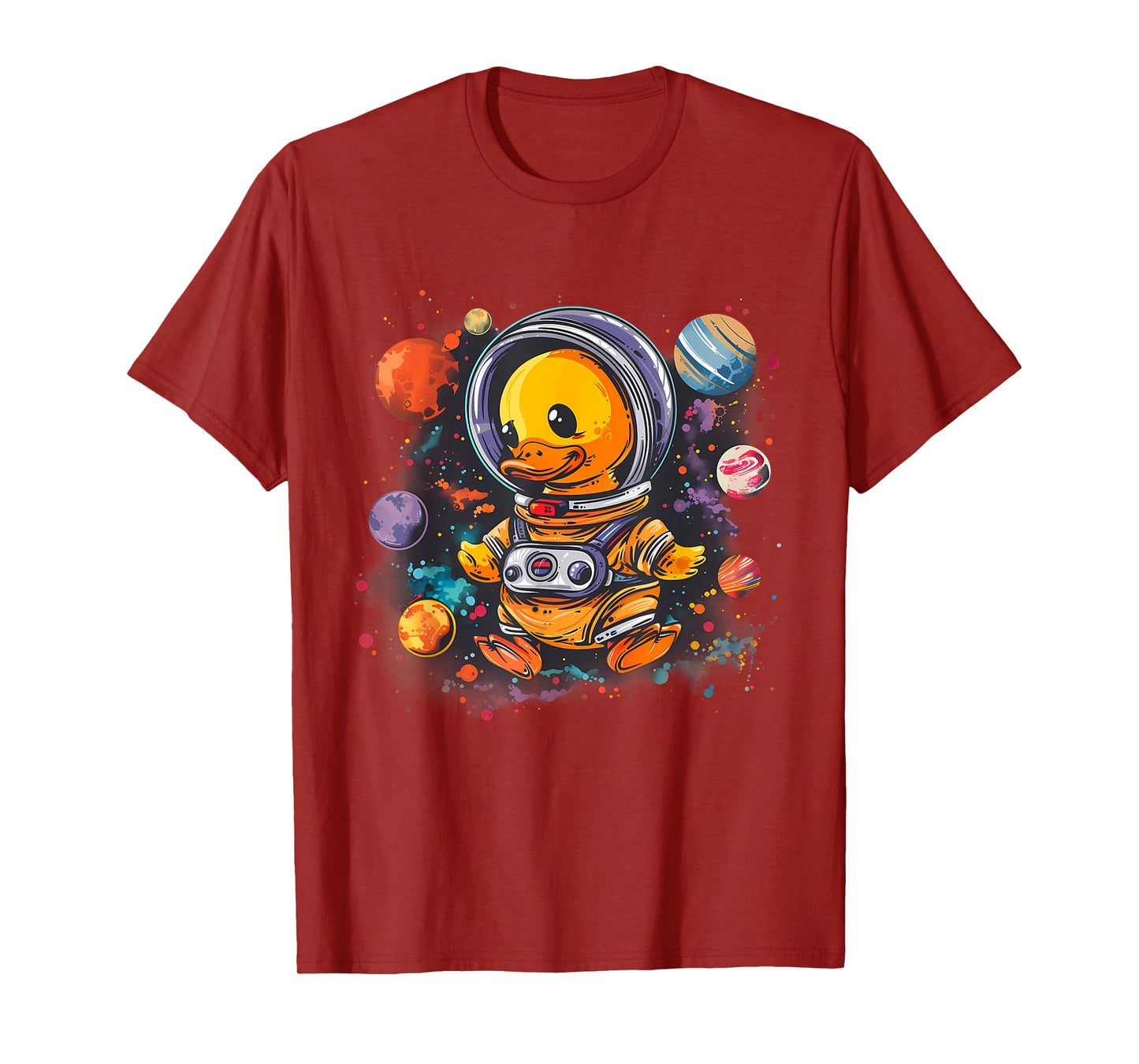 Rubber Duck Space Astronaut Planet Rubber Duck Lover Science T-Shirt