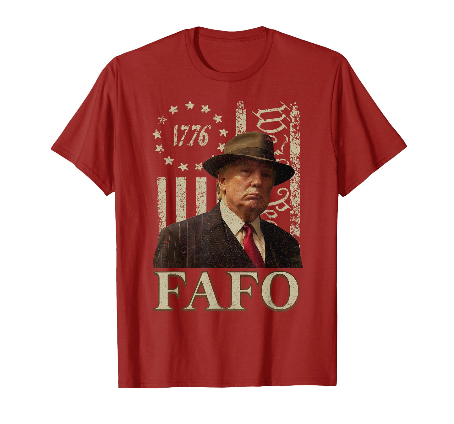 Trump Fafo, Funny Fafo Trump American Flag T-Shirt