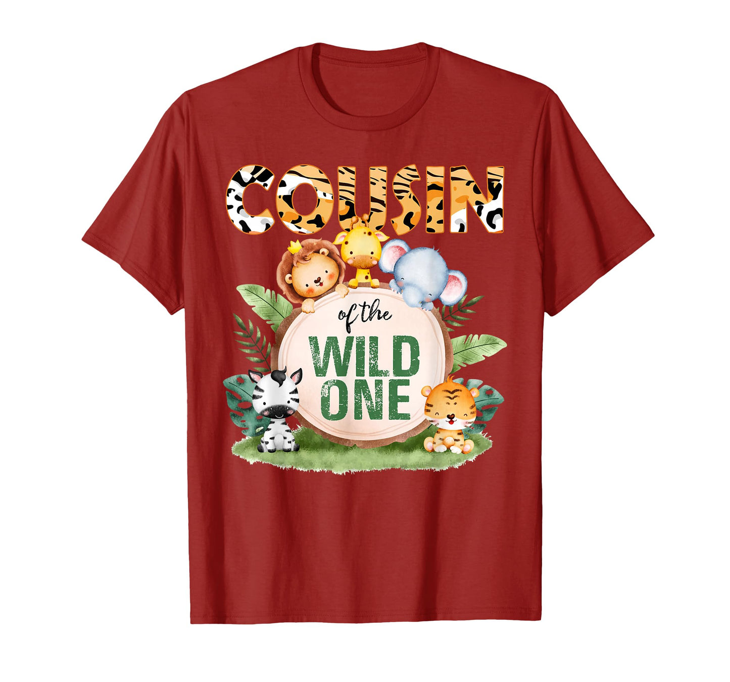 Cousin Of The Wild One 1st Birthday Safari Family Matching T-Shirt