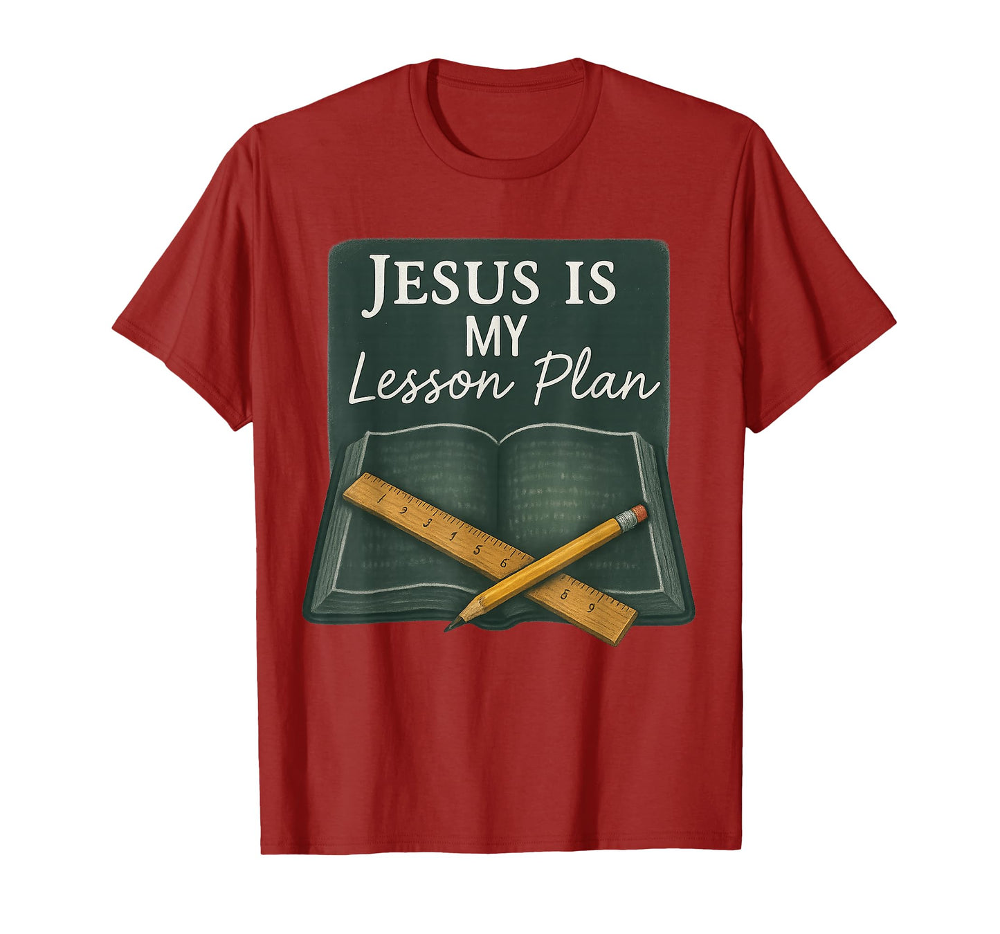 Jesus is My Lesson Plan Christian Teacher Faith T-Shirt