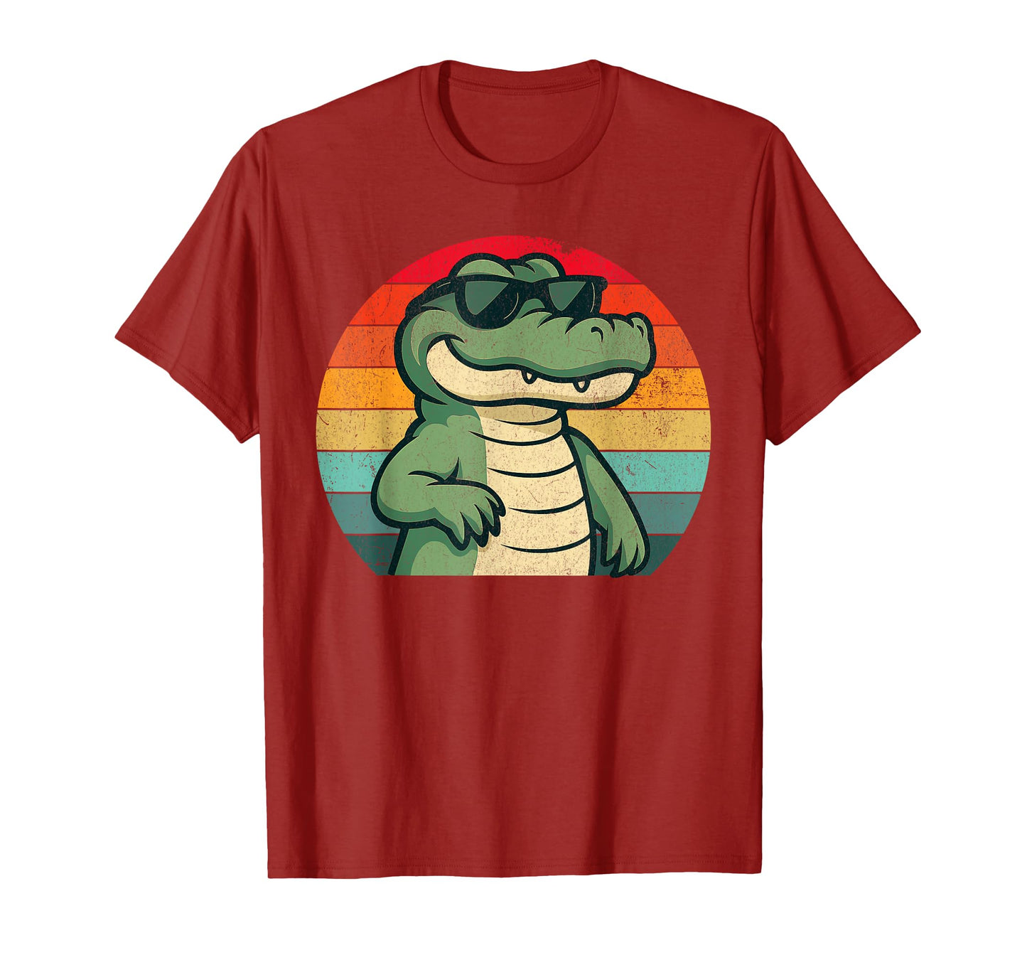 Cool Retro Alligator Sunglasses 70s 80s 90s Funny Alligator T-Shirt