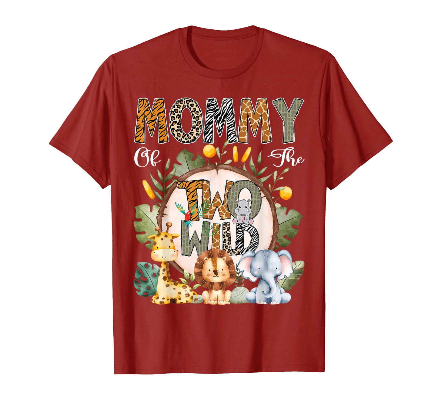 Mommy Of The Two Wild Animal Safari 2Nd Birthday Party T-Shirt