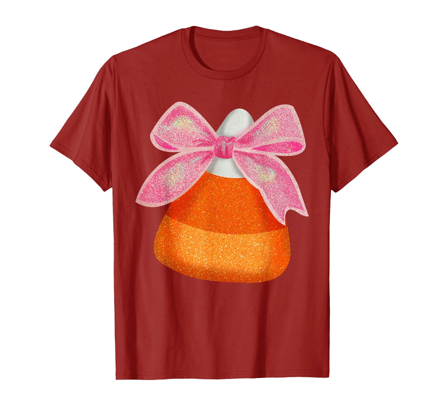 Coquette Bow Candy Corn Women Girls Kids Halloween Costume T-Shirt