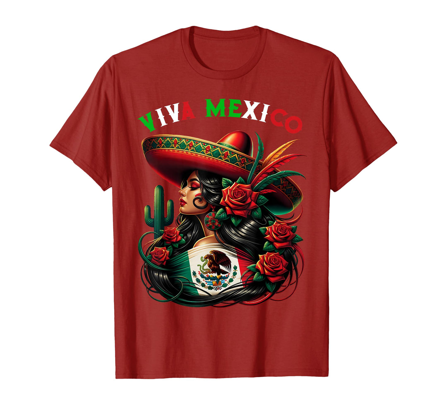 Mexico Girl Mexico Flag Mexico Pride Viva Mexico T-Shirt
