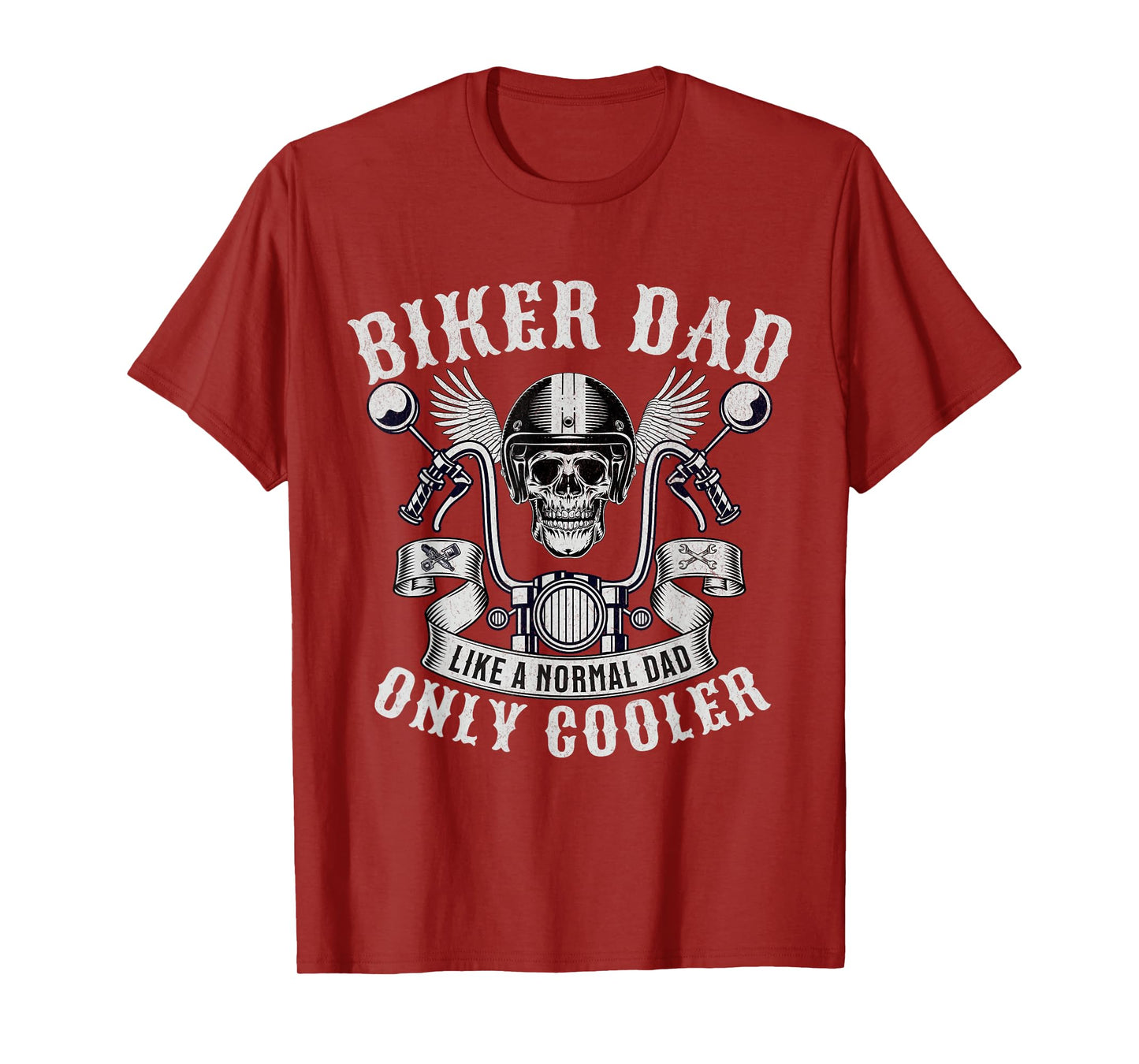 Biker Dad Motorcycle Father Rider Biker Dad Father's Day T-Shirt