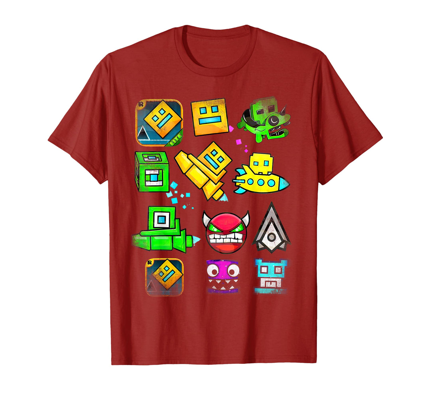 Video Game Geometry Video Gamer Lover Dash T-Shirt
