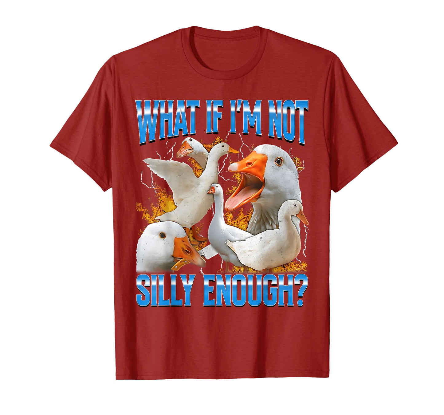 What If I'm Not Silly Enough Funny Goose Meme Bootleg Goose T-Shirt