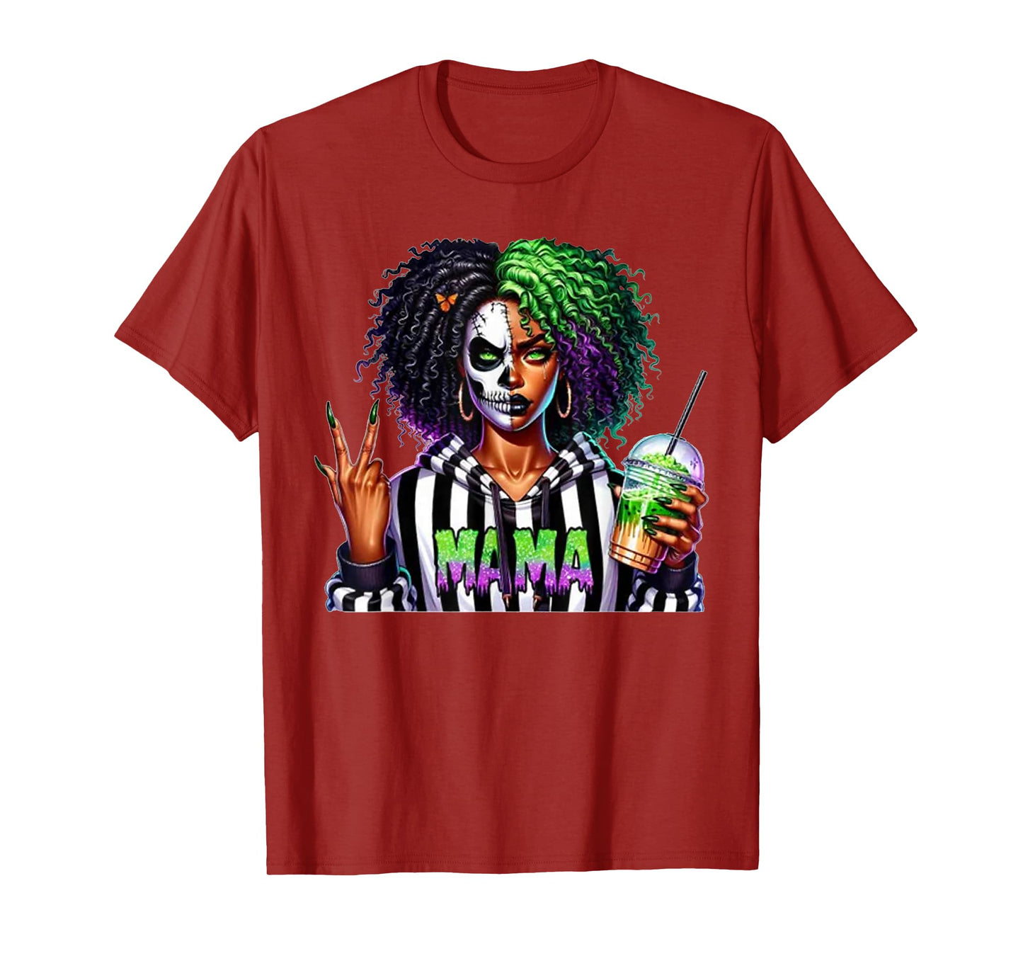Scary Mama Costume Horror Halloween Mom T-Shirt