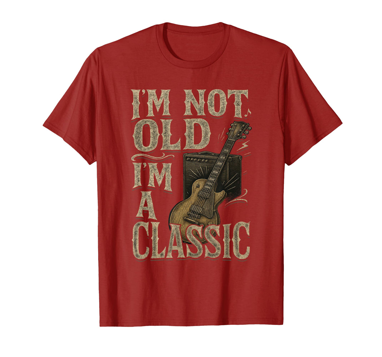 I’m Not Old I’m A Classic Shirt Vintage Guitar Music Lover T-Shirt