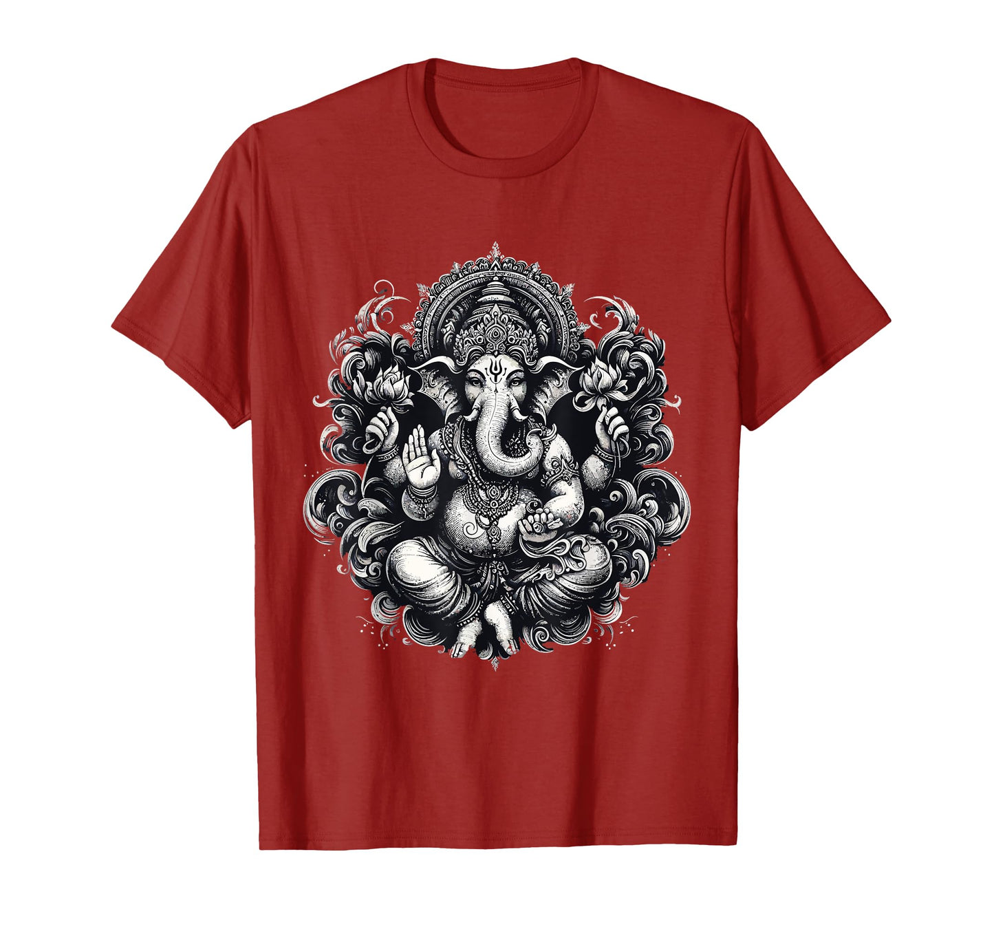 Ganesh Symbol Yoga Hindu Elephant God Ganesha Puja T-Shirt