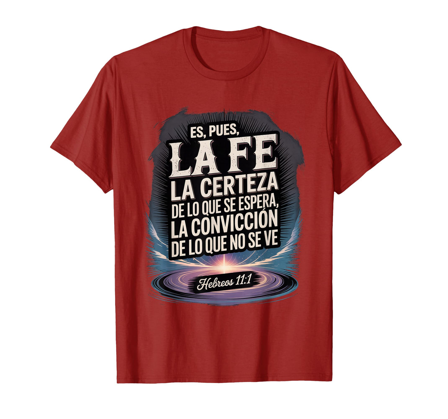 Hebrews 11:1 Christian Spanish Bible Verse T-Shirt