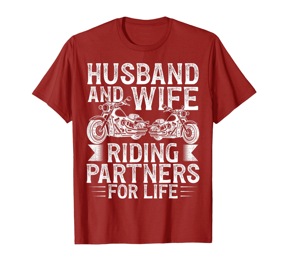 Husband And Wife Riding Partner For Life Motorcycle Biker T-Shirt